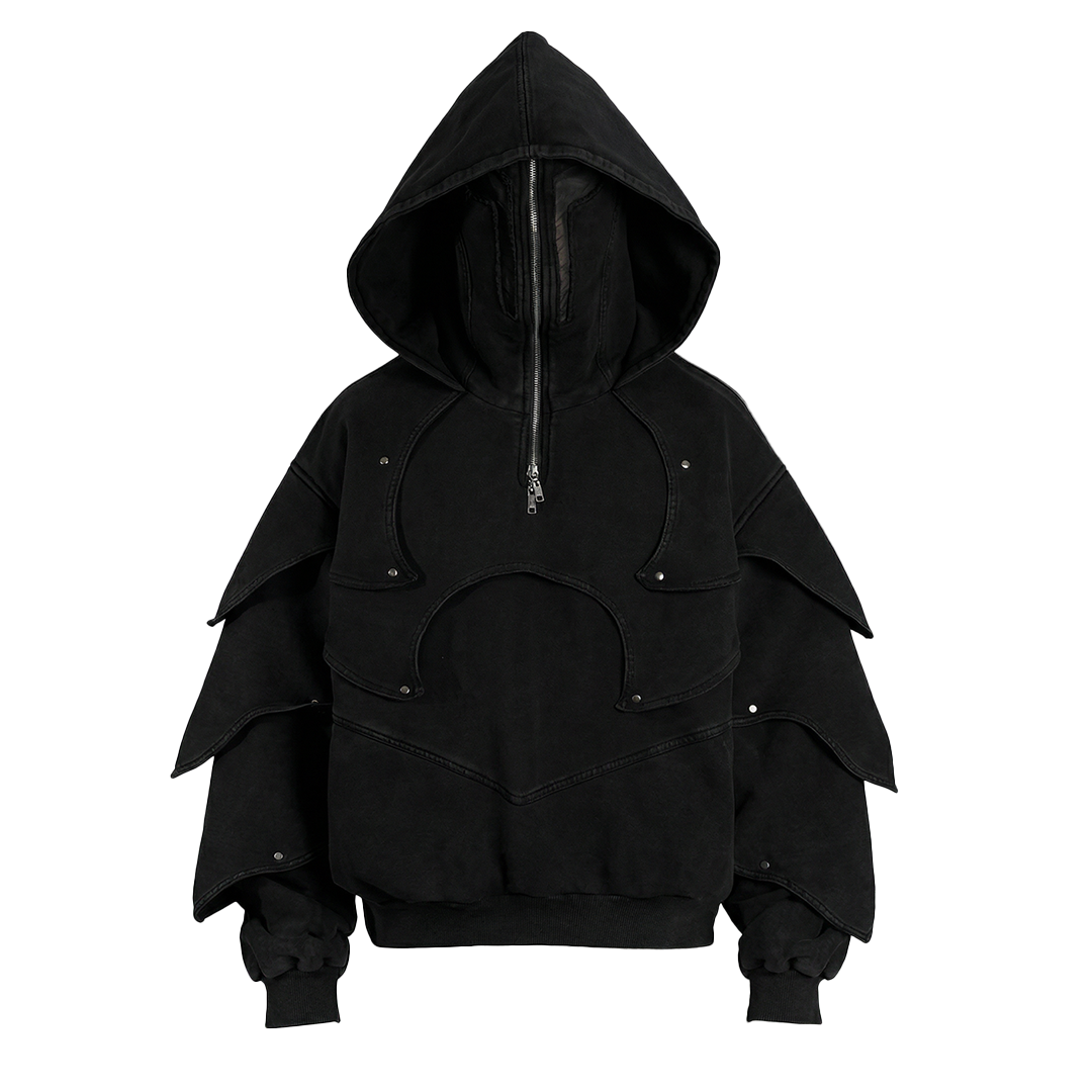 Armored Hoodie Black – HORN HEROES