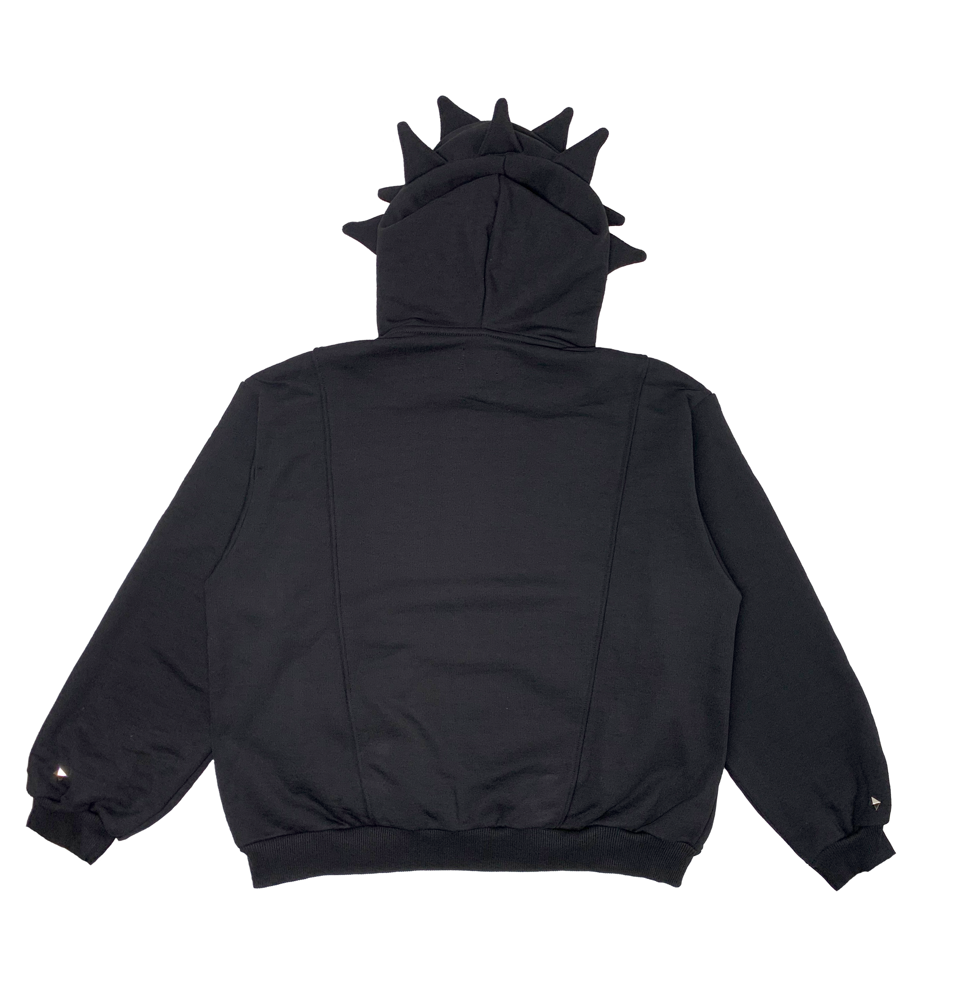 Hoodie with metal spikes clearance on hood